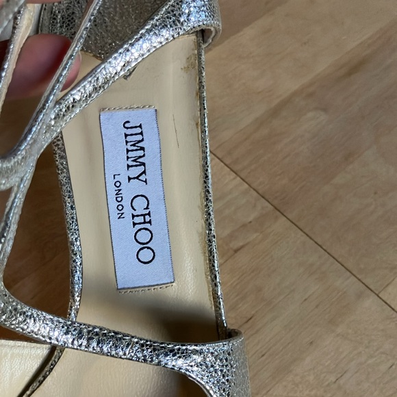 JIMMY CHOO SILVER STILETTOS - Picture 10 of 11